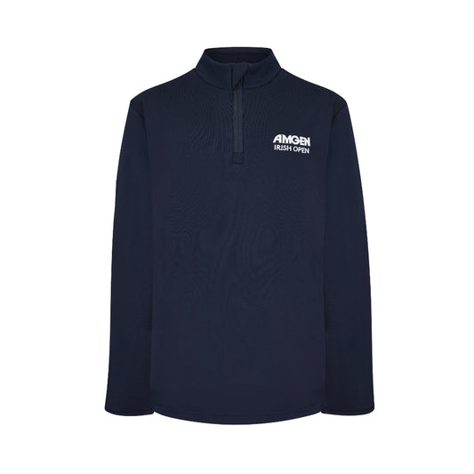 Amgen Irish Open Youth Navy 1/4 Zip Midlayer Front