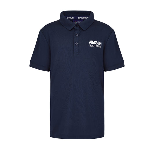 Amgen Irish Open Youth Navy Polo Shirt Front