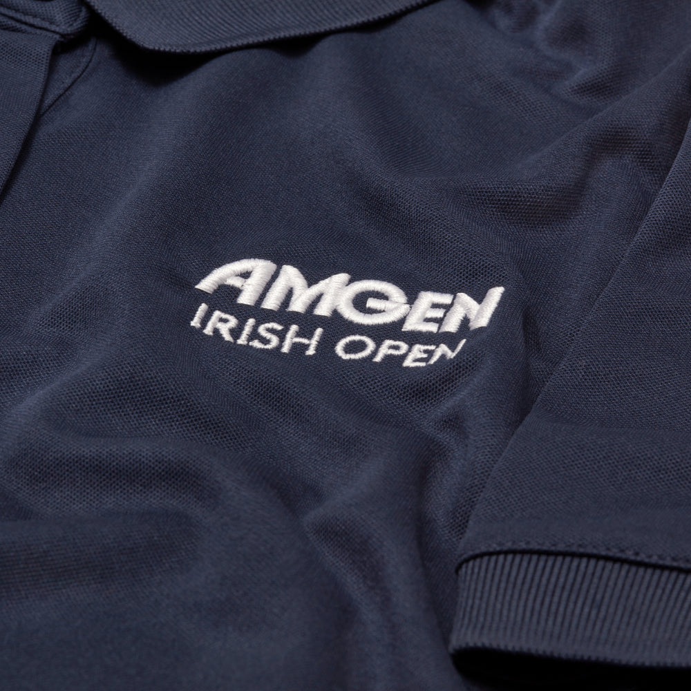 Amgen Irish Open Youth Navy Polo Shirt Detailed