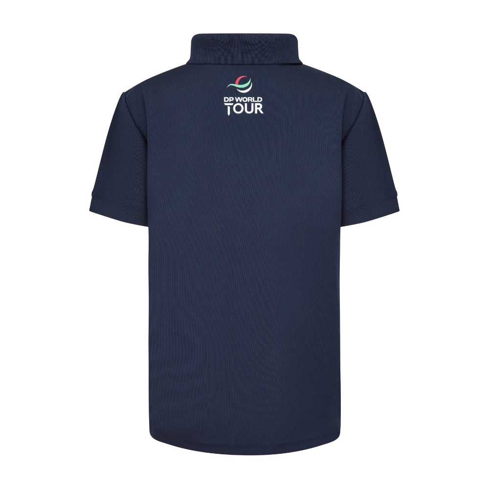 Amgen Irish Open Youth Navy Polo Shirt Back