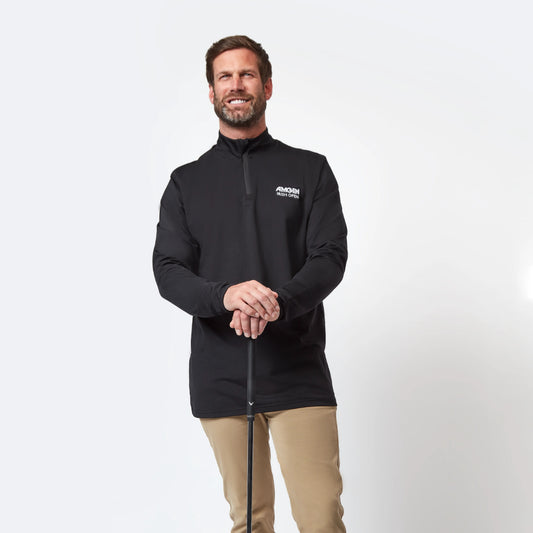 Amgen Irish Open Men's Black 1/4 Zip Mid Layer