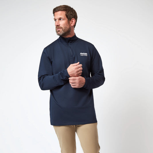 Amgen Irish Open Men's Navy 1/4 Zip Mid Layer
