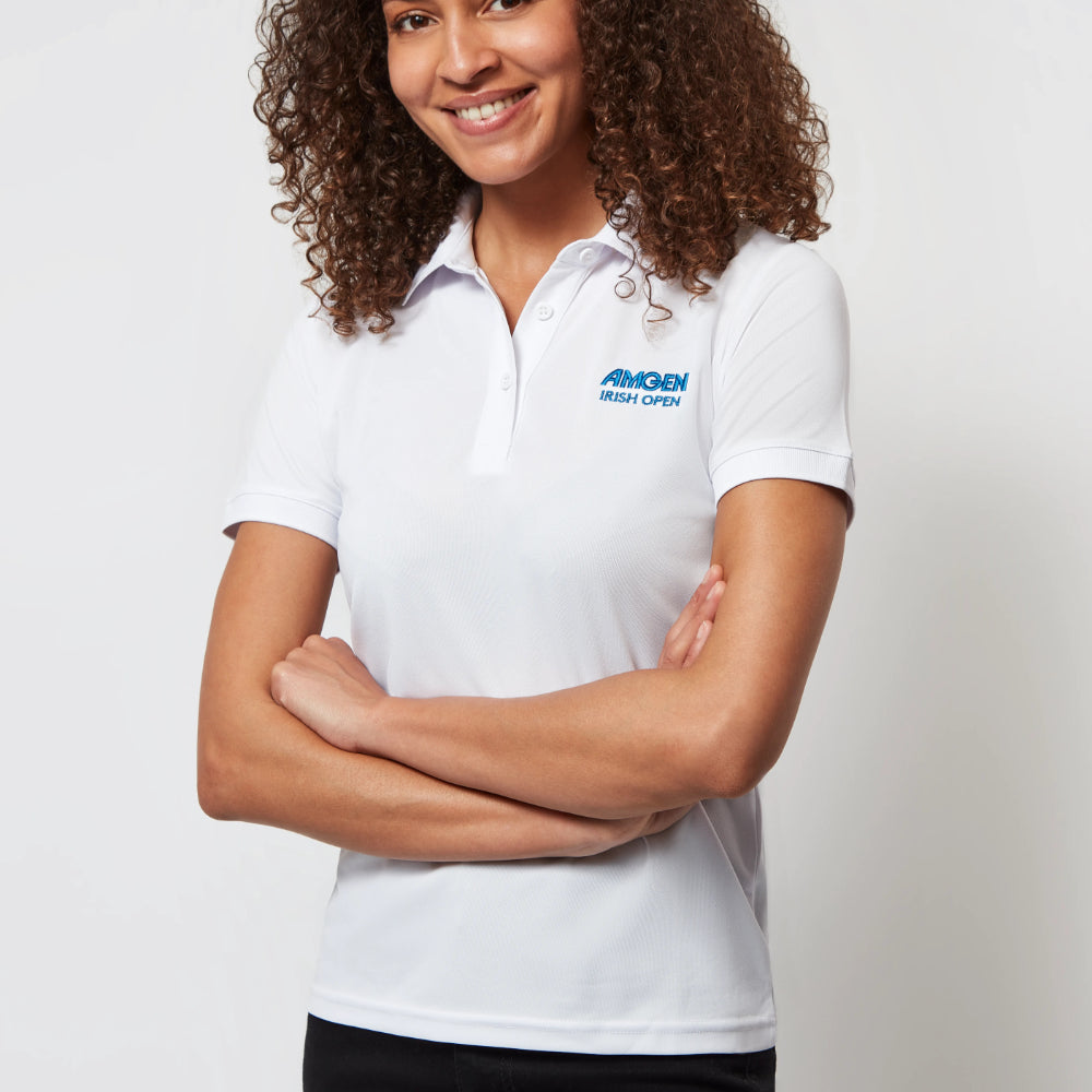 Amgen Irish Open Women's White Polo Shirt