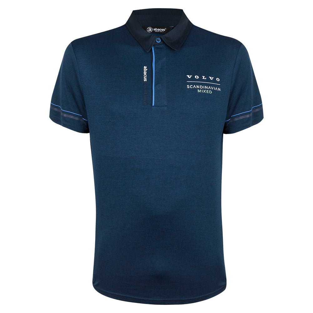 Scandinavian Mixed Men's Navy/Sky Polo - Front
