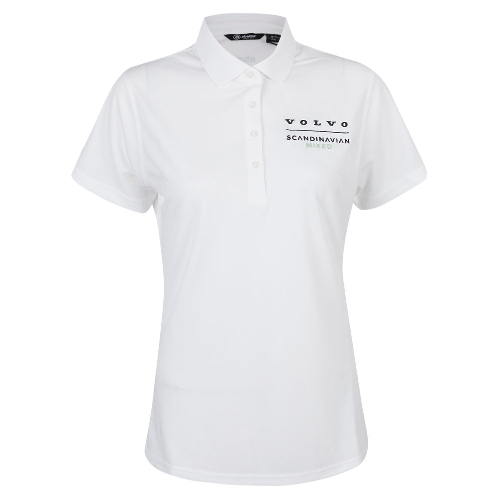 Volvo Scandinavian Mixed Abacus Women's White Polo