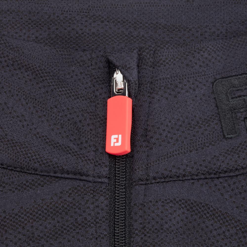 Betfred British Masters FootJoy Men's Black Marl 1/4 Zip Midlayer