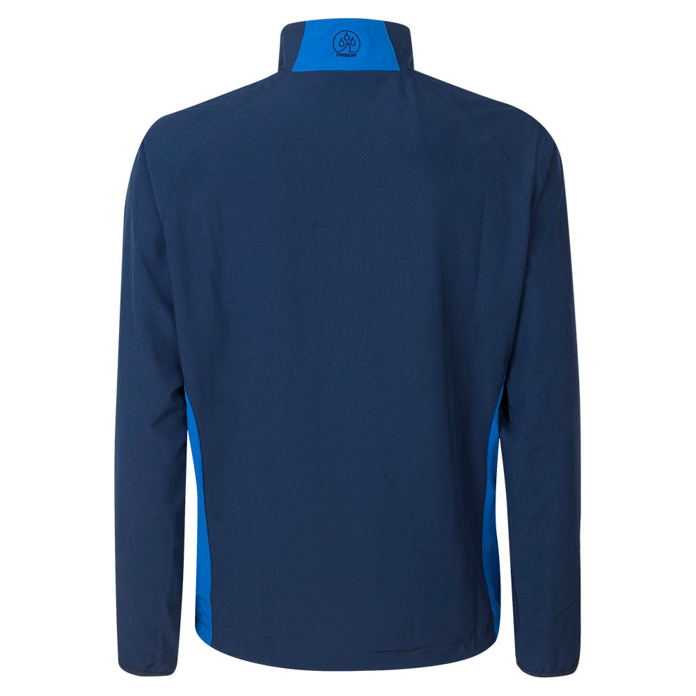 Mens DP World Tour Long Sleeve Wind Jacket - Navy/royal - Back