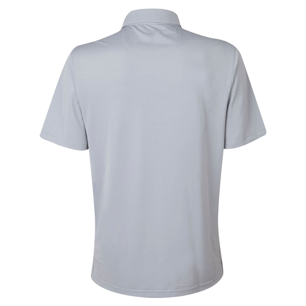 Mens DP World Tour Contrast Polo Shirt - Grey - Back