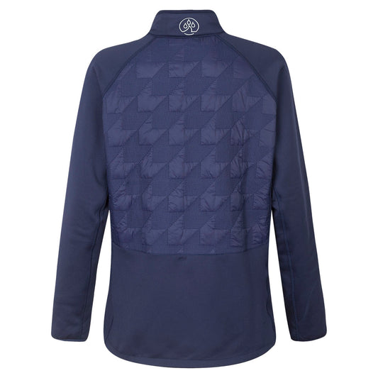 Women's DP World Tour Quilted Jacket - Navy - Back