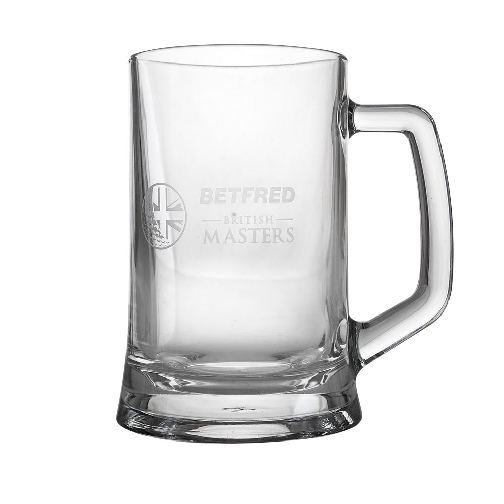British Masters Crystal Tankard Glass - Front