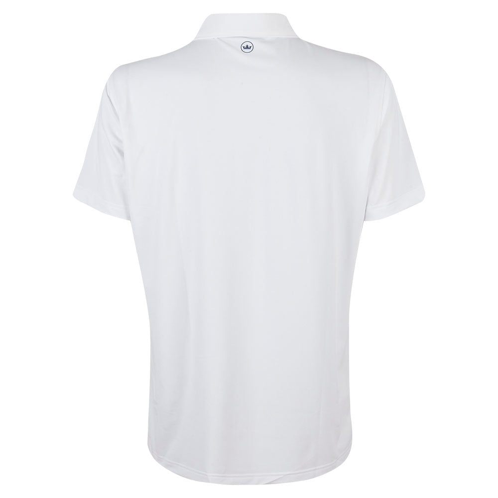 BMW PGA Championship Peter Millar Men's White Mesh Polo - Back