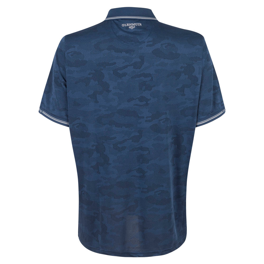 BMW PGA Championship Glenmuir Men's Navy Camo Polo - Back