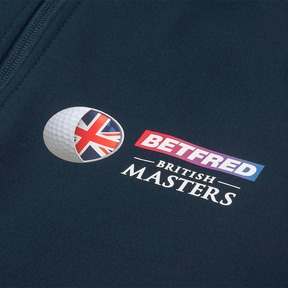 British Masters Women&#39;s Softshell Jacket - Navy - Badge Close-up