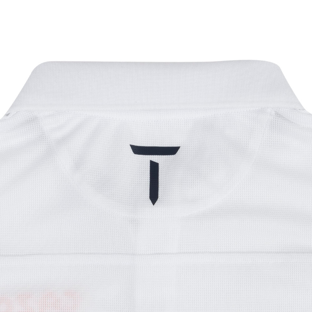 CAZOO Open Men's Plain Polo - Logo Close-up White