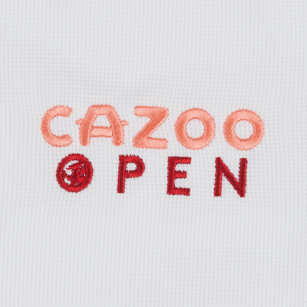 CAZOO Open Women's Carly Polo - Badge Close-up White