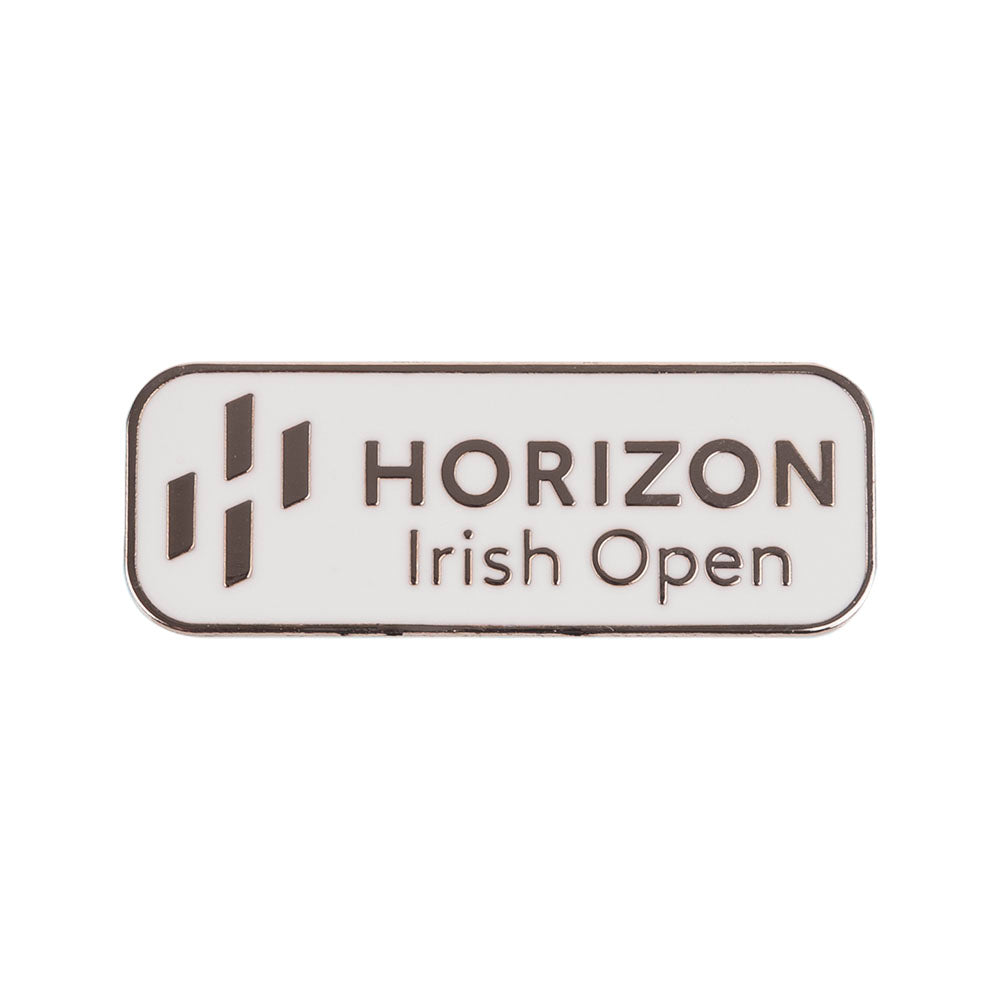 Horizon Irish Open Pin Badge - Silver - Front