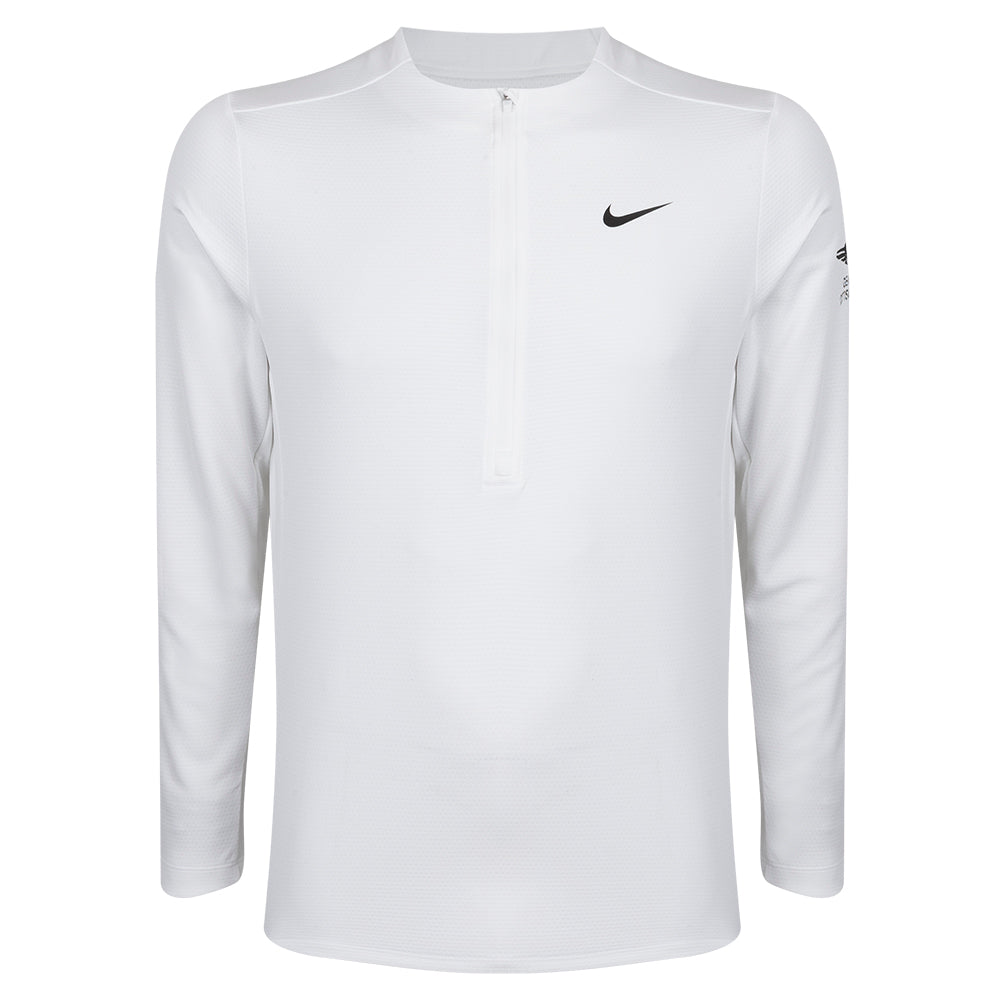 Genesis Scottish Open Nike Women's White 1/2 Zip Mid Layer - Front
