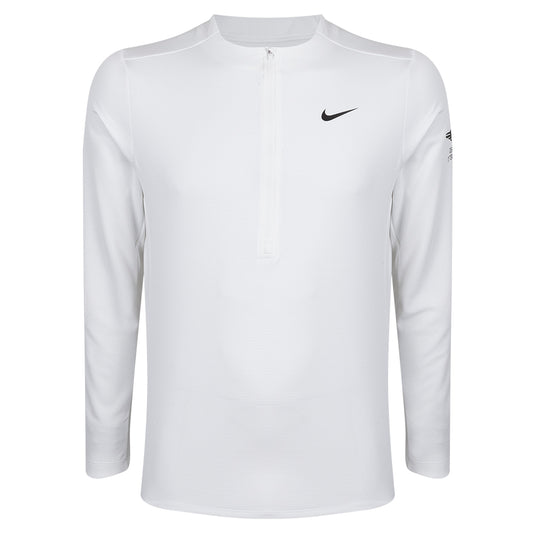 Genesis Scottish Open Nike Women's White 1/2 Zip Mid Layer - Front