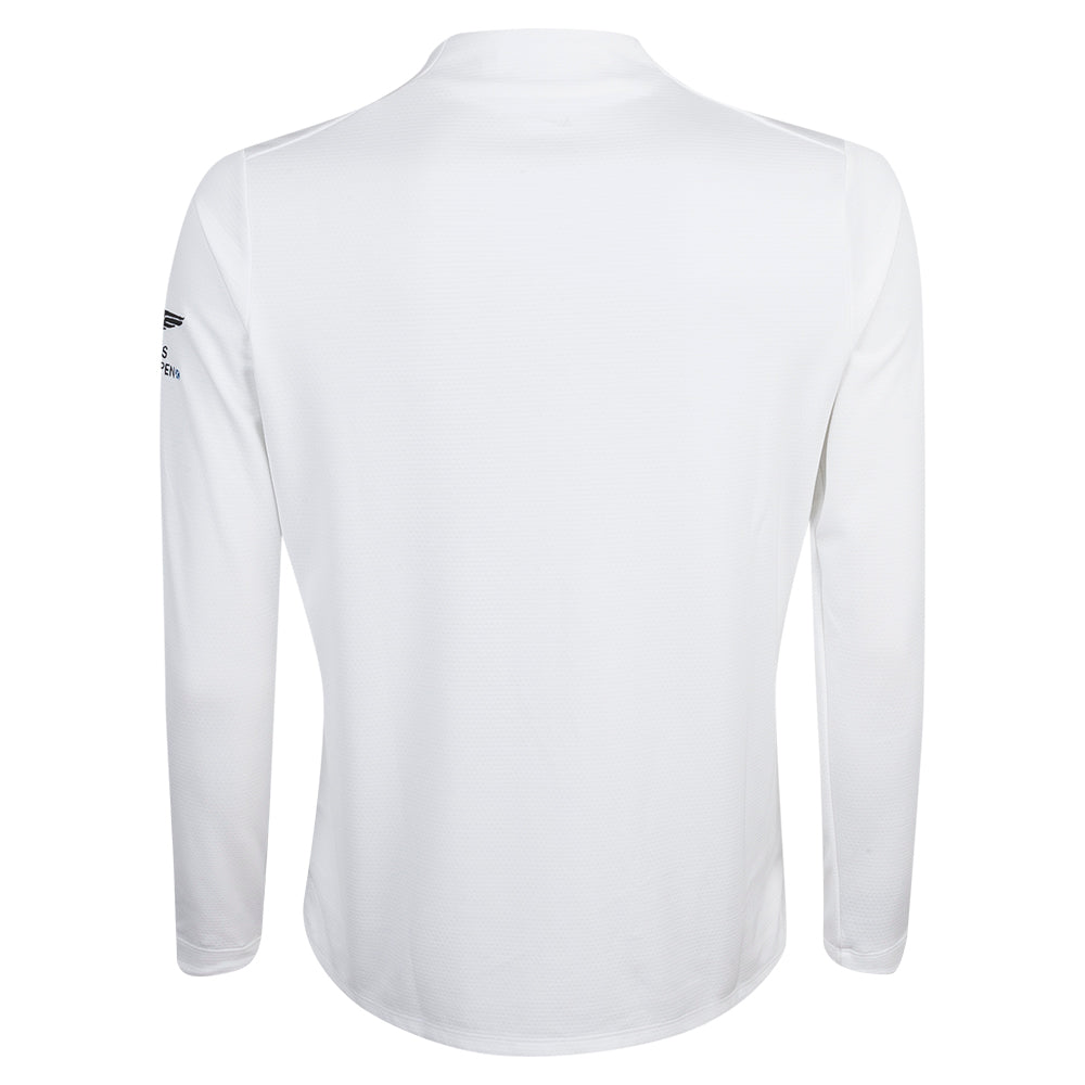 Genesis Scottish Open Nike Women's White 1/2 Zip Mid Layer - Back