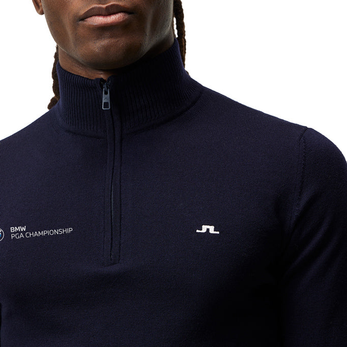 BMW PGA Championship J.Lindeberg Men's Kian Zipped Sweater