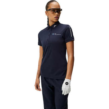 BMW PGA Championship J.Lindeberg Women's Navy Tour Tech Polo Shirt