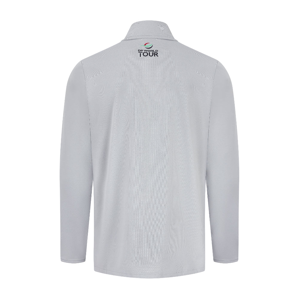BMW PGA Championship Men's Grey 1/4 Zip Mid Layer - Back