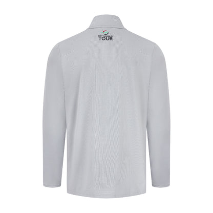 BMW PGA Championship Men's Grey 1/4 Zip Mid Layer - Back