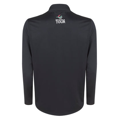 BMW PGA Championship Men's Black 1/4 Zip Mid Layer - Back