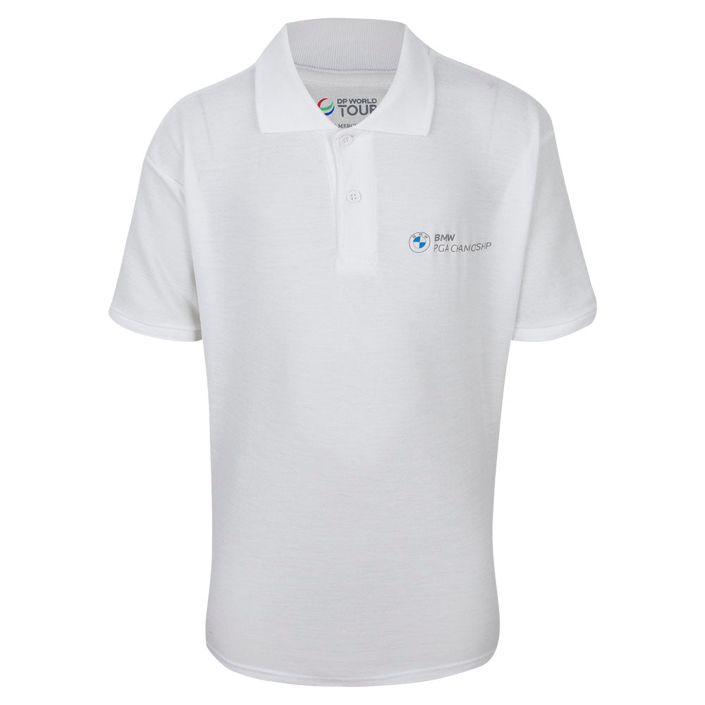 BMW PGA Championship Youth White Polo - Front