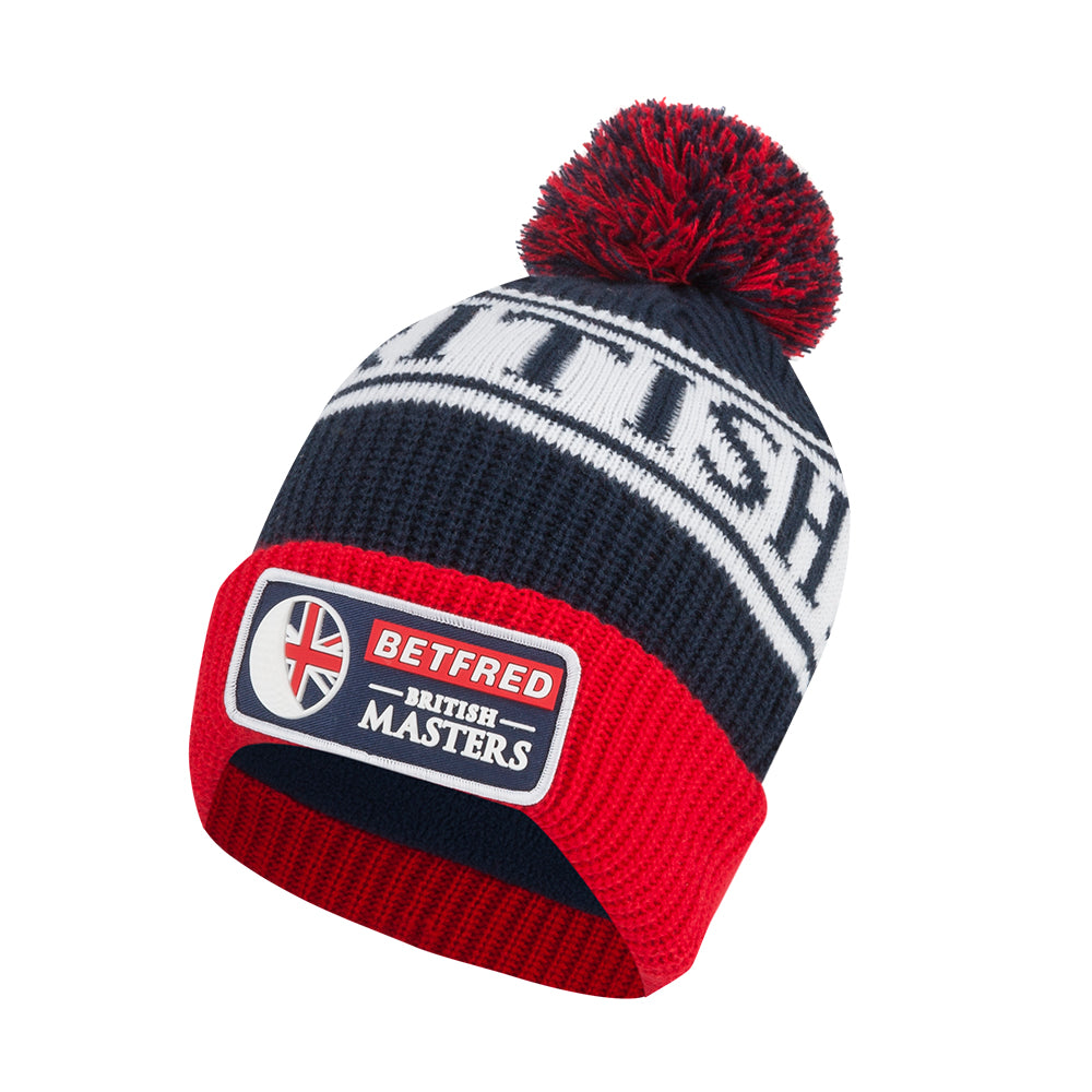 Betfred British Masters Text Bobble Hat - Front