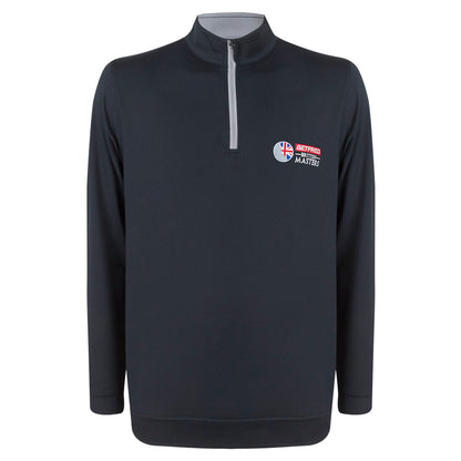 Betfred British Masters Glenmuir Men's Black 1/4 Zip Mid Layer - Front