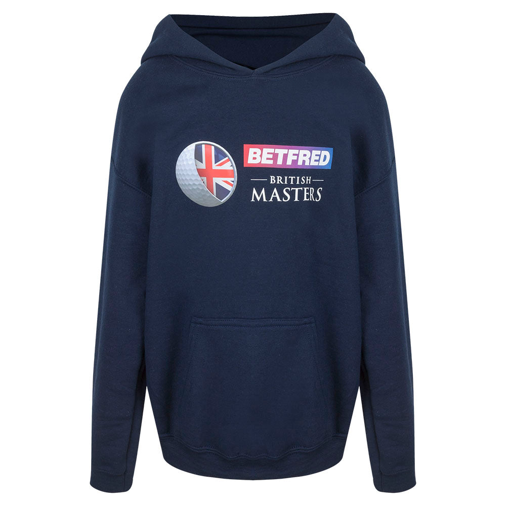 British Masters Youth Navy Event Hoodie - Front