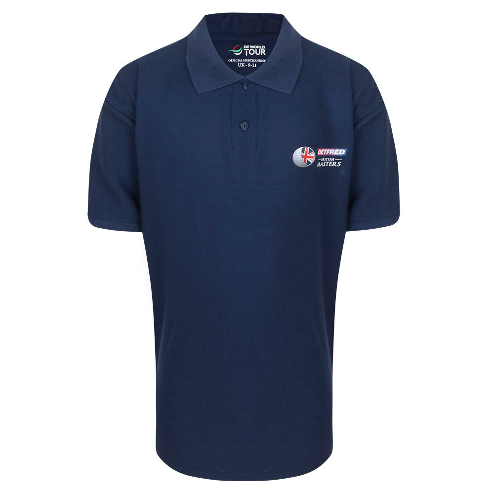 British Masters Youth Navy Polo - Front
