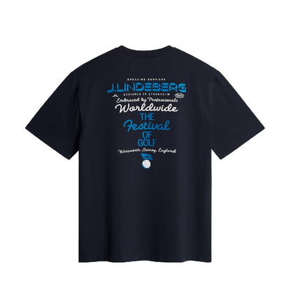 BMW PGA Championship J.Lindeberg Unisex Billy Festival of Golf Navy T-Shirt