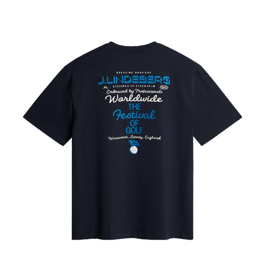 BMW PGA Championship J.Lindeberg Unisex Billy Festival of Golf Navy T-Shirt