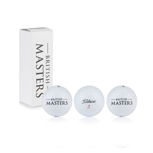 British Masters Titleist Trufeel 3 Ball Sleeve