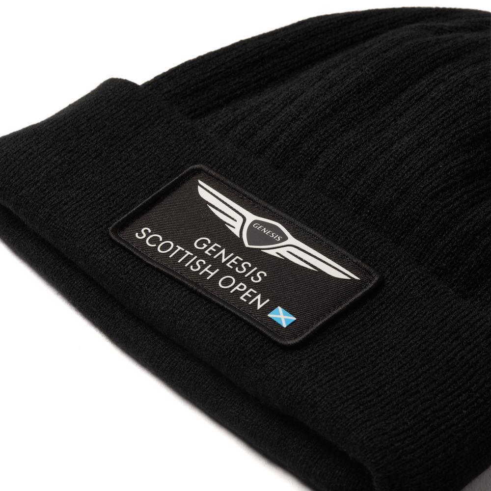 Genesis Scottish Open Black Ribbed Beanie