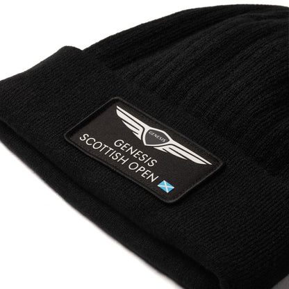 Genesis Scottish Open Black Ribbed Beanie
