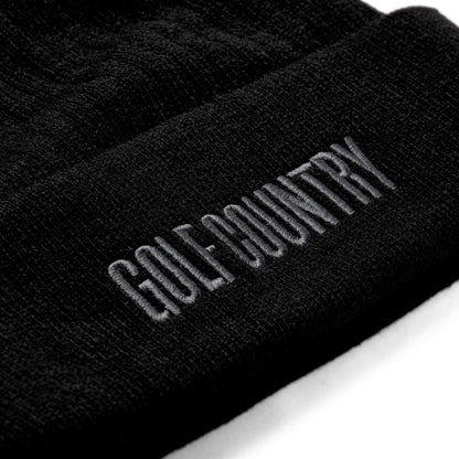 Genesis Scottish Open Black Ribbed Beanie