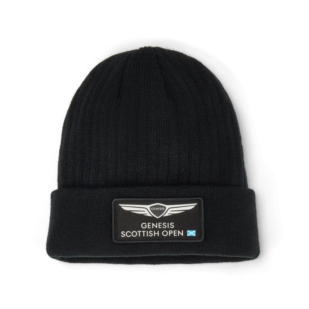Genesis Scottish Open Black Ribbed Beanie