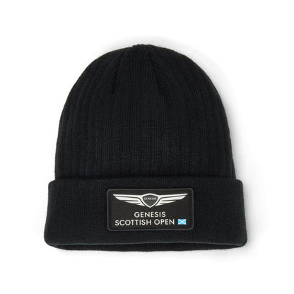 Genesis Scottish Open Black Ribbed Beanie