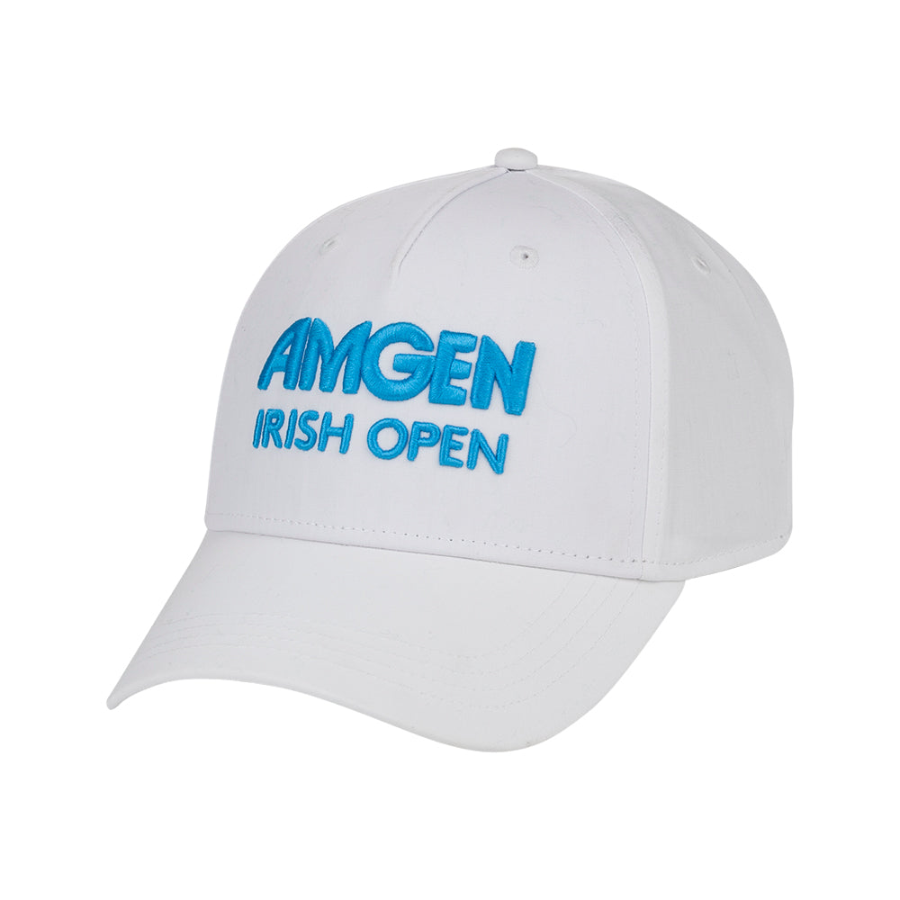 Amgen Irish Open Unisex White Recycled Polyester Cap