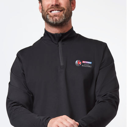 Betfred British Masters Men's Black 1/4 Zip Mid Layer