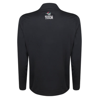 Betfred British Masters Men's Black 1/4 Zip Mid Layer