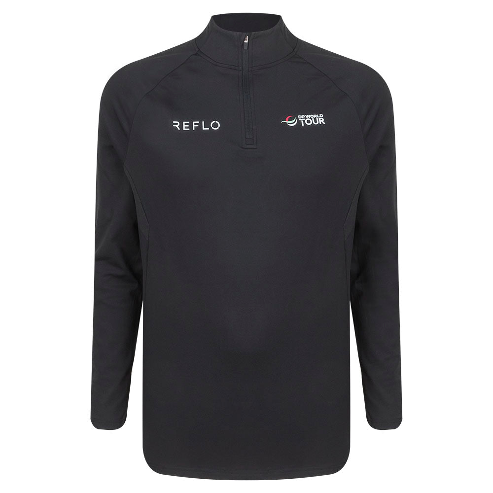 DP World Tour Reflo Men's Black Midlayer
