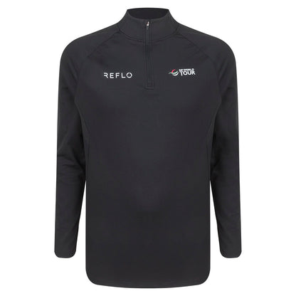 DP World Tour Reflo Men's Black Midlayer