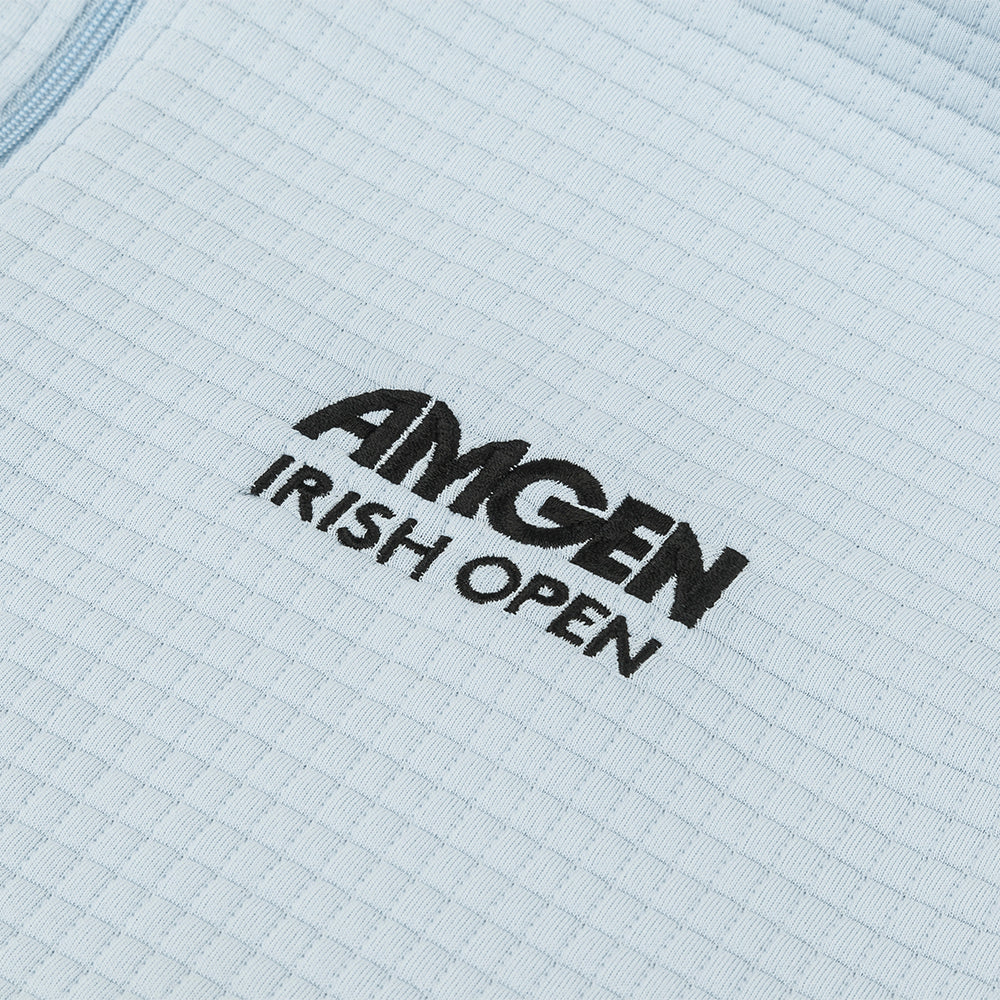 Amgen Irish Open FootJoy Men's Light Blue Waffle 1/4 Zip Midlayer