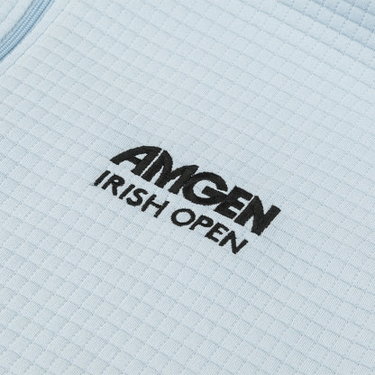 Amgen Irish Open FootJoy Men's Light Blue Waffle 1/4 Zip Midlayer