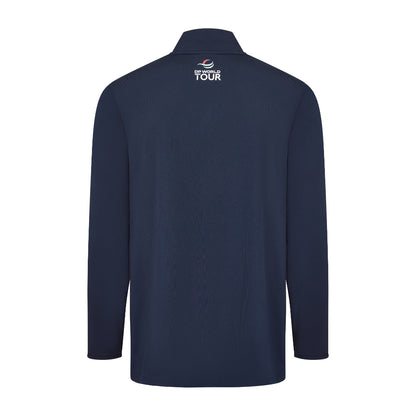 Amgen Irish Open Men's Navy 1/4 Zip Midlayer Back