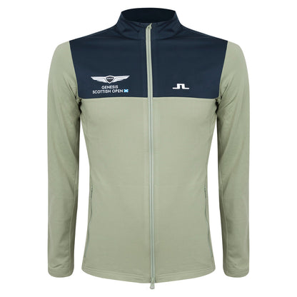 Genesis Scottish Open J.Lindeberg Men's Banks Panel Green Mid Layer